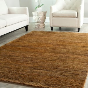 Bohemian Caramel 6 ft. x 9 ft. Solid Area Rug