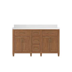 OVE Decors Bailey 60 in. Double sink Bathroom Vanity in Blue Lagoon with  Power Bar - On Sale - Bed Bath & Beyond - 33084108