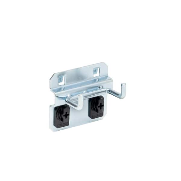 Triton Products 1 in. Double Rod 90 Degree Bend 3/16 in. Dia Zinc Plated Steel Pegboard Hook (5-Pack)
