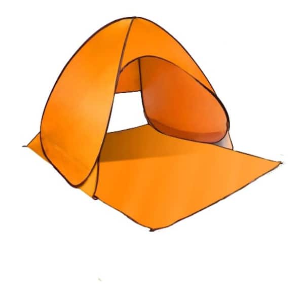 cenadinz Pop Up Beach Tent Sun Shade Shelter Anti-UV Automatic Waterproof Tent Canopy, Orange