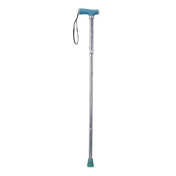 Drive Folding Canes with Glow Gel Grip Handle in Light Blue