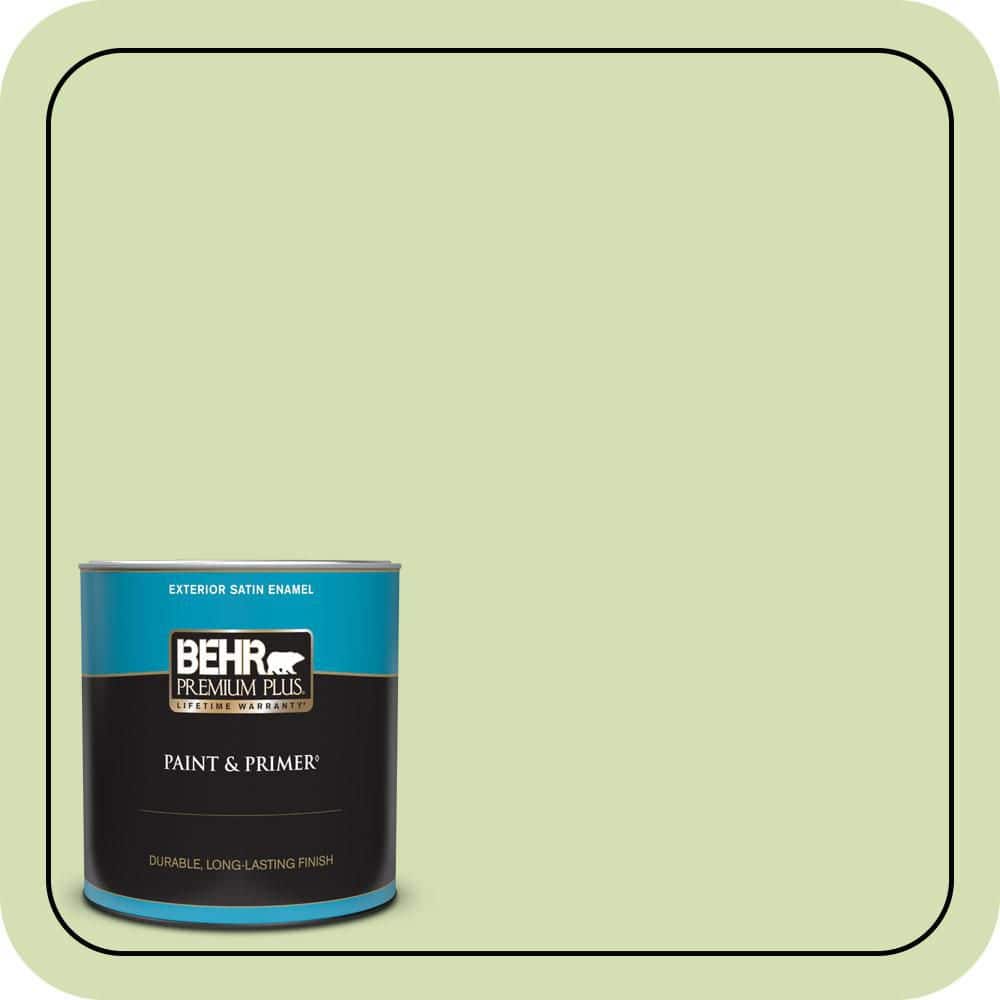 1 qt. #420C-3 Celery Bunch Satin Enamel Exterior Paint & Primer price history on PriceWatchPro