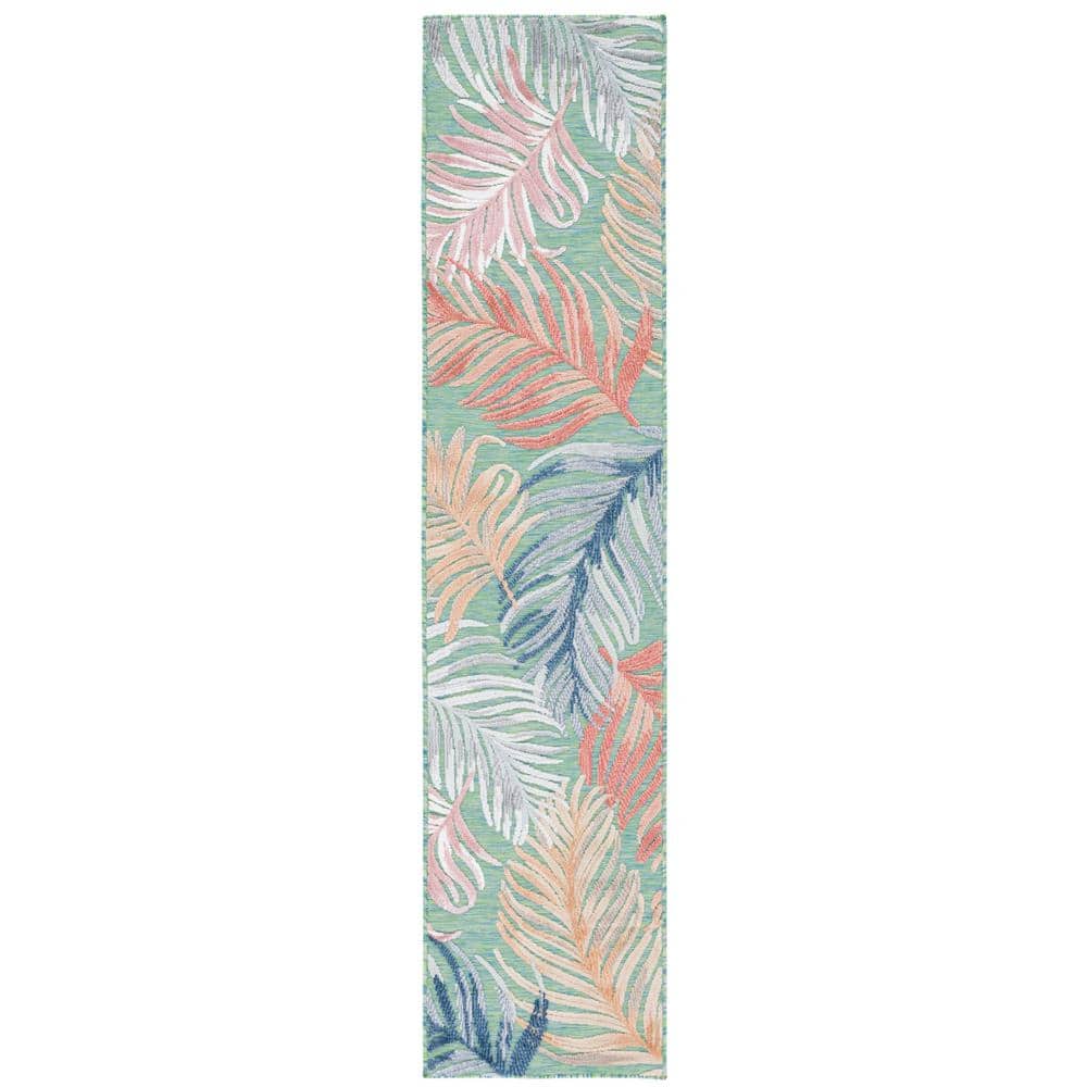 Cabana Green/Rust 2 ft. x 9 ft. Palm Leaf Indoor/Outdoor Runner Rug price history on PriceWatchPro