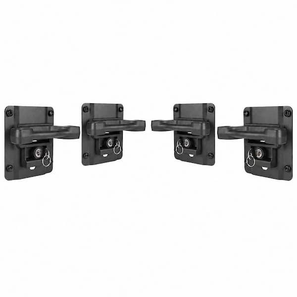 4-Piece Stainless Steel Truck Bed Tie Down Anchors Box Link Cleats Plates for Ford F150 F250 F350 Raptor