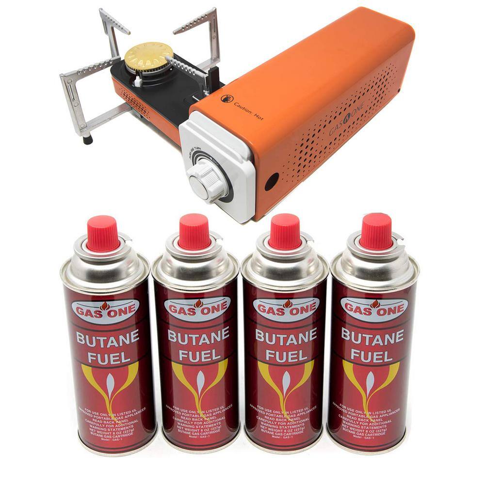 Spyder Foldable Compact Butane Portable Stove (4-Piece Bundle)-GS8300SO ...