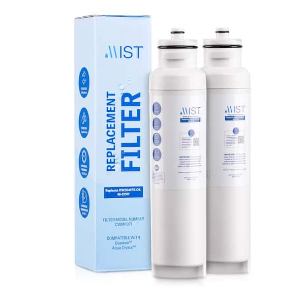 Mist DW2042FR-09 Refrigerator Water Filter Replacement for Daewoo DW2042FR, Kenmore 46-9130 (2-Pack)