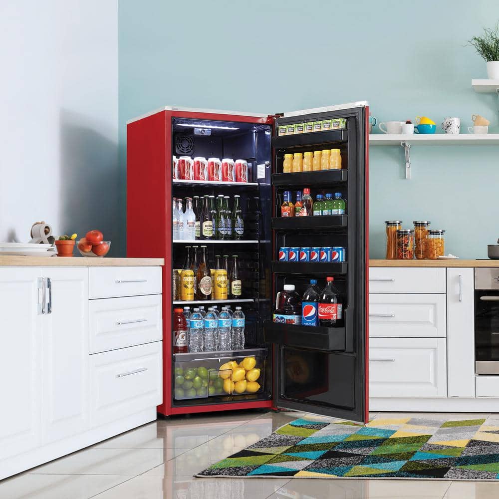 Scarlett Metallic Red Energy Star Retro Refrigerator