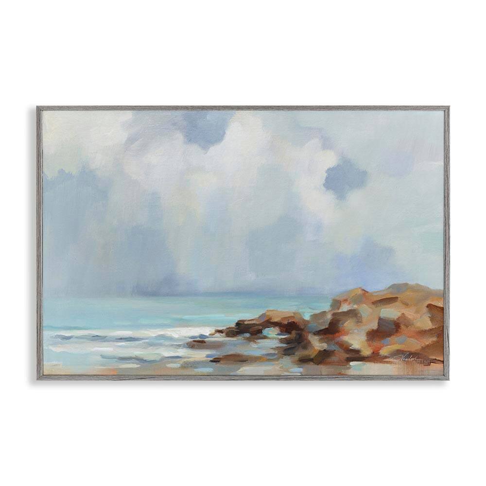 Morning at Stone Beach by Silvia Vassileva Gray Framed Nature Giclee Art Print 20 in. x 30 in. price history on PriceWatchPro