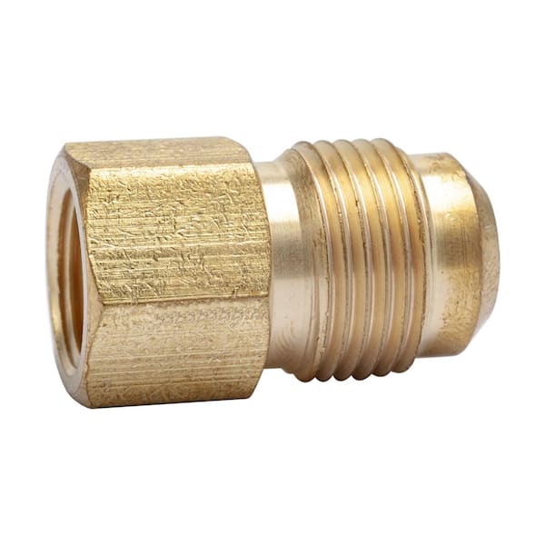 LTWFITTING 5/8 in. OD Flare x 3/8 in. FIP Brass Adapter Fitting (5-Pack)