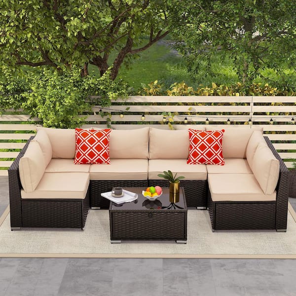 Outdoor sectional 2025 with corner table