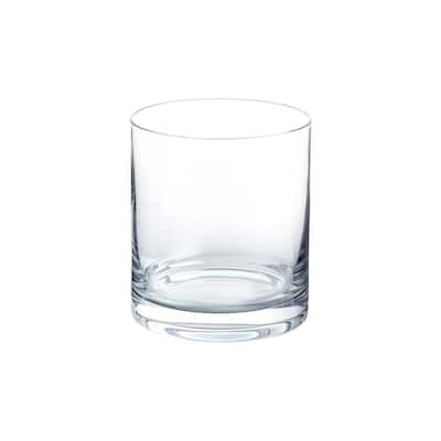 Skylar 12.4 oz. Charcoal Gray Ombre Double Old-Fashioned Glasses (Set of 4)