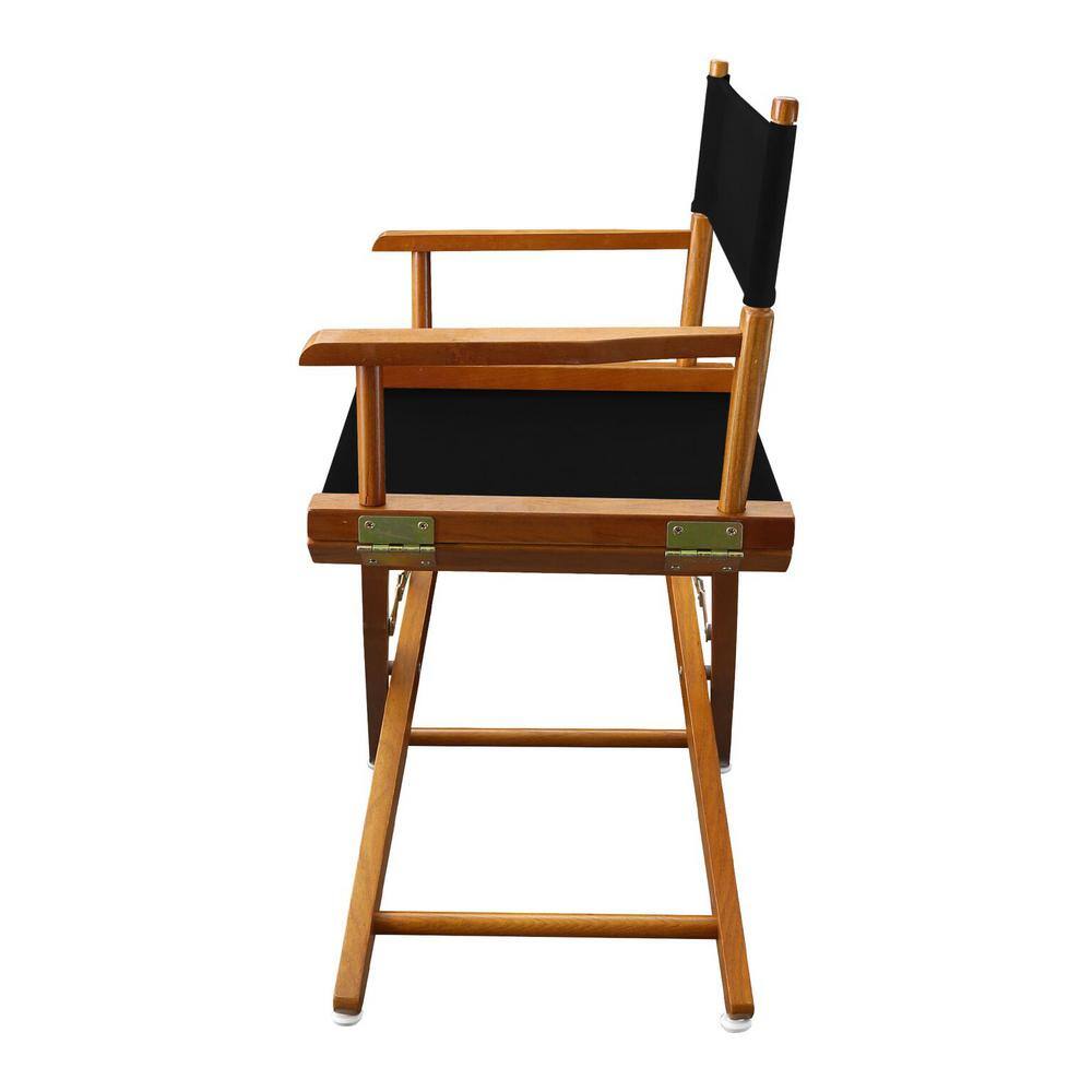 Mission Oak and Black Extra-Wide Director's Chair