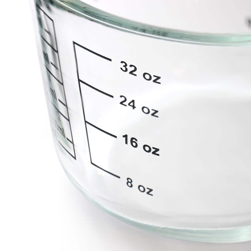 Oster 4 Cup Clear Glass Measuring Cup with Snap Lid