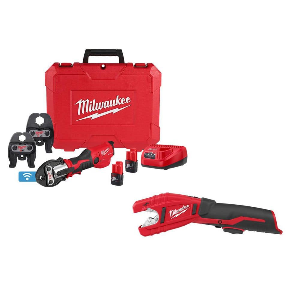 M12 12-Volt Lithium-Ion FORCE LOGIC Press Tool Kit with ONE-KEY and M12 Copper Tubing Cutter price history on PriceWatchPro