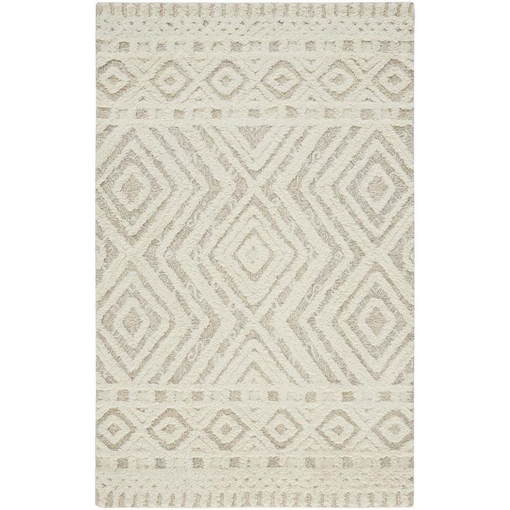 2 ft. x 8 ft. Ivory Geometric Area Rug price history on PriceWatchPro
