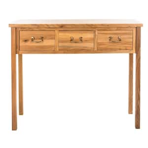 Cindy 3-Drawer Brown Console Table
