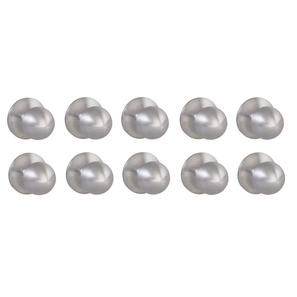 Saturn Stainless Steel Hall/Closet Door Knob 10-Pack