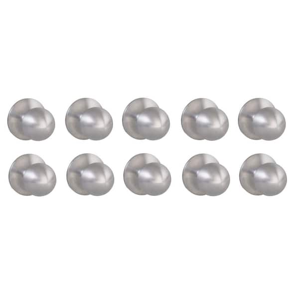 Saturn Stainless Steel Hall/Closet Door Knob 10-Pack
