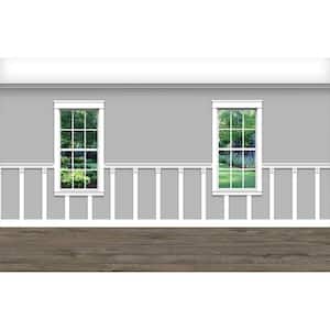 .75 in. D x 44in. W x 94.5in. L Unfinished Aspen Wood Breanna Wainscot Kit Panel Moulding