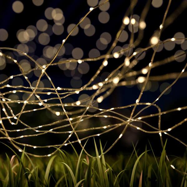100/200LED Solar Copper Wire String Fairy Lamp Outdoor Garden Decor Light Warm 