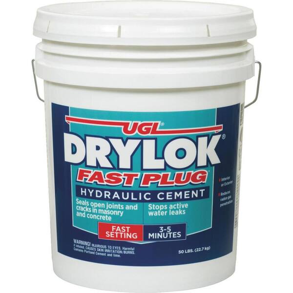 DRYLOK Fast Plug 50 lb. Fast Setting Hydraulic Cement Gray
