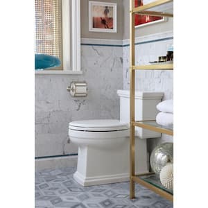 Tresham 12 in. Rough In 1-Piece 1.28 GPF Single Flush Elongated Toilet in White Seat Included