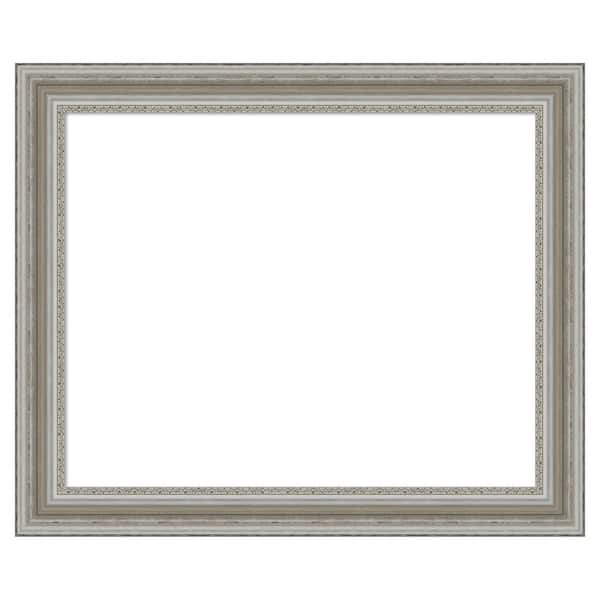 Parlor Silver 36 in. x 30 in. Polystyrene Framed Dry Erase Magnetic Memo Board