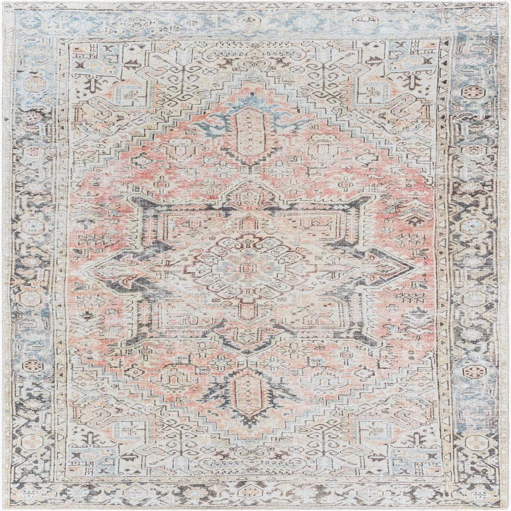 Becki Owens Darling Orange/Black 5 ft. x 7 ft. Traditional Washable Indoor Area Rug price history on PriceWatchPro