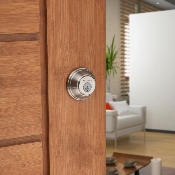 Baldwin Prestige 385 Round Double Cylinder Deadbolt Featuring SmartKey In Venetian Bronze