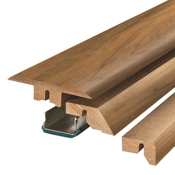 PERFORMANCE ACCESSORIES Warbler 0.75 in. T x 2.37 in. W x 78.7 in. L Textured Wood Look Laminate Moulding/Trim 4 in 1 Molding