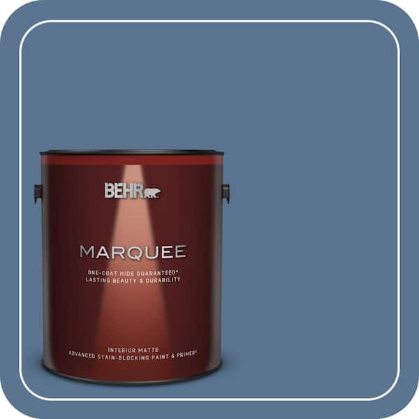 BEHR MARQUEE 1 gal. #PPU14-18 Laguna Blue One-Coat Hide Matte Interior Paint & Primer