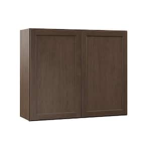 Shaker 30 in. W x 12 in. D x 36 in. H Assembled Wall Kitchen Cabinet in Brindle