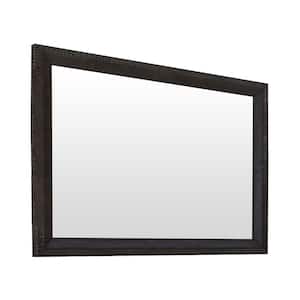 Kate 48 in. W x 36 in. H Wood Dark Gray Wall Mirror