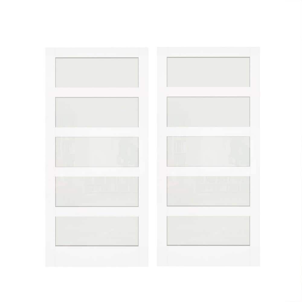 TENONER 60 in. x 80 in. (30 in. W x 2) MDF Composite, White TENONER 60 in. x 80 in. (30 in. W x 2) MDF Composite, White