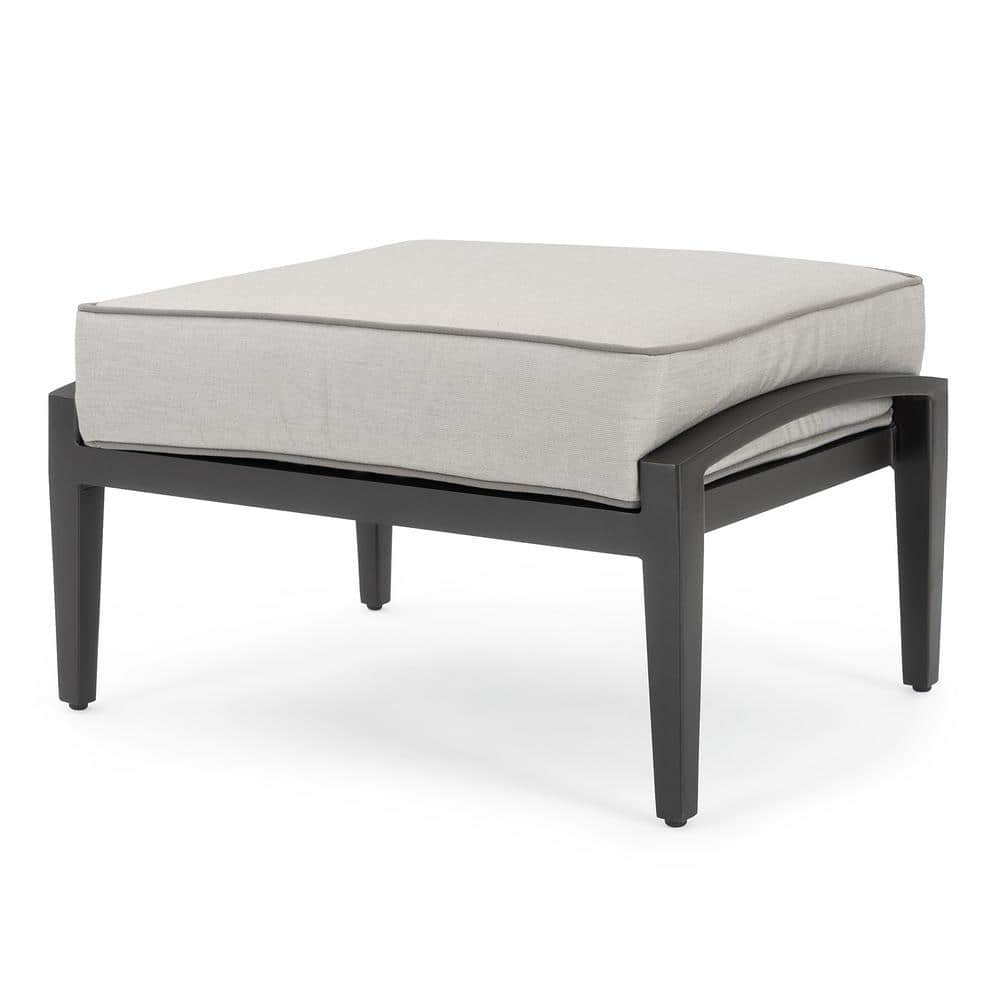 Venetia 5-Piece Gray Aluminum Outdoor Patio Seating Set