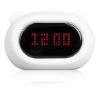 LumiClock Bear Nightlight and Alarm Clock, Help Babies, Toddlers, Girls and Boys Fall Asleep and Wake Up Gently
