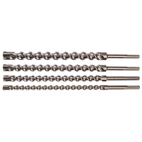Carbide Tipped SDS MAX Masonry Drill Bit Set (4-Piece)