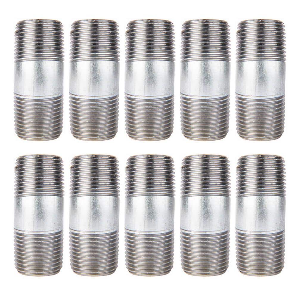 1/2 in. x 2 in. Galvanized Steel Nipple (10-Pack) price history on PriceWatchPro