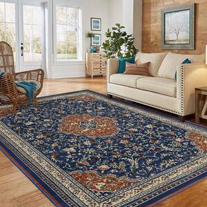 Medallion Multi-Colored 2 ft. x 8 ft. Polypropylene Area Rug