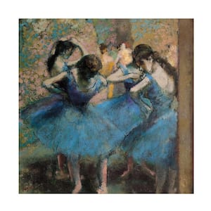 Dancers in Blue 1890 by Edgar Degas Floater Frame People Wall Art 18 in. x 18 in.