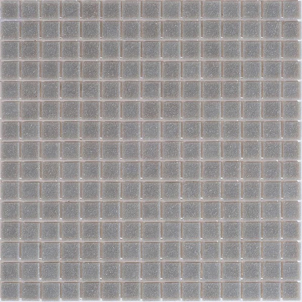 Apollo Tile Dune 4 in. x 6 in. Glossy Stone Gray Glass Mosaic Uniform square Wall & Floor Sample Tile (0.13 sq. ft./Piece) (1-Pack)