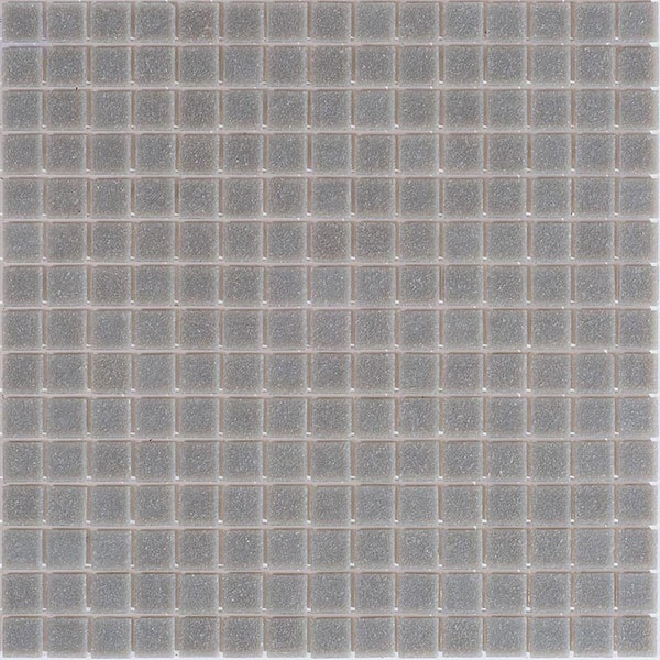 Apollo Tile Dune Glossy Stone Gray 12 in. x 12 in. Glass Mosaic Wall and Floor Tile (20 sq. ft./case) (20-pack)
