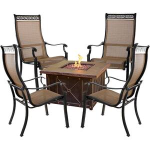 pit patio fire piece monaco durastone conversation aluminum hanover capacity seating