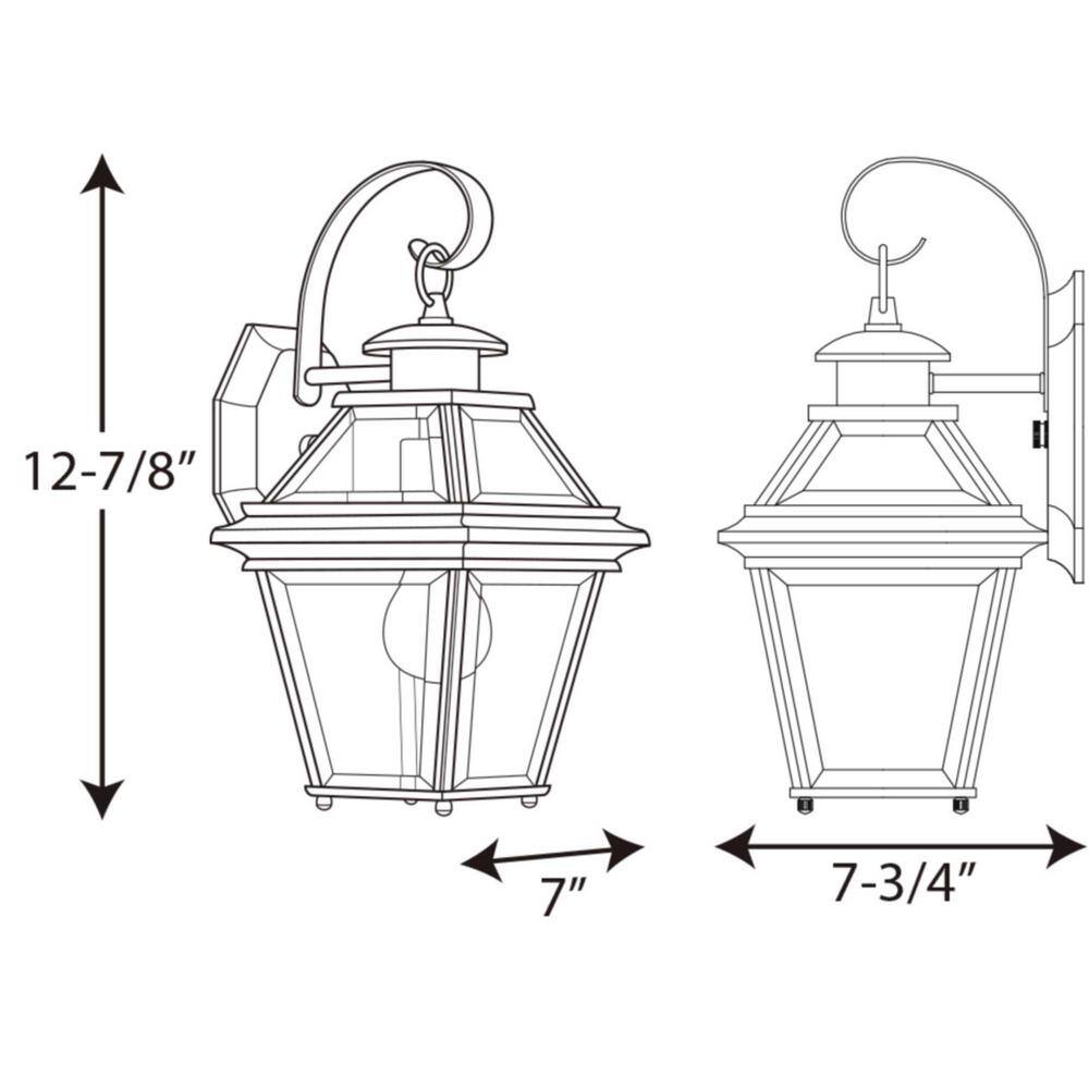 Burlington Antique Bronze Dimmable Wall Lantern Sconce