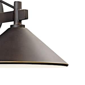 Ripley 7.5 in. 1-Light Olde Bronze Outdoor Hardwired Barn Sconce with No Bulbs Included (1-Pack)