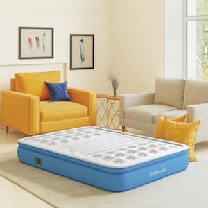 Lumbar Firm 12 in. Full Tri-Zone Air Mattress with Built-In Pump and Extra Lumbar Support