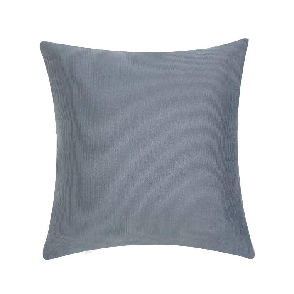 Valletta Blue Polyester 20 in. Square Decorative 20 in. x 20 in. Throw Pill