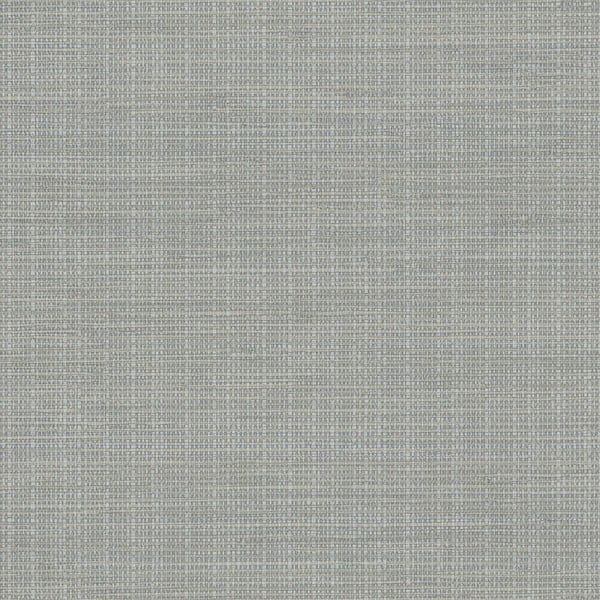 Chesapeake Kent Grey Grasscloth Grey Wallpaper Sample