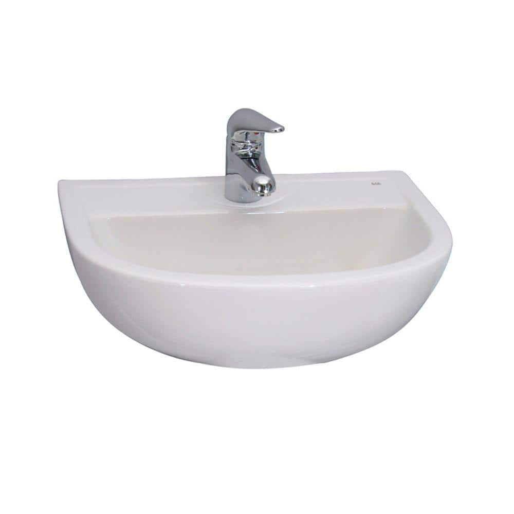 Barclay Products Compact 500 WallHung Bathroom Sink in White 4621WH
