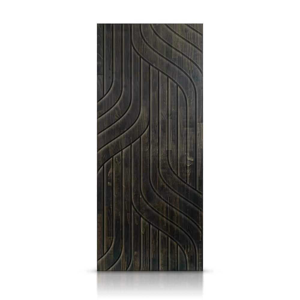 30 in. x 80 in. Hollow Core Charcoal Black Stained Pine Wood Interior Door Slab price history on PriceWatchPro